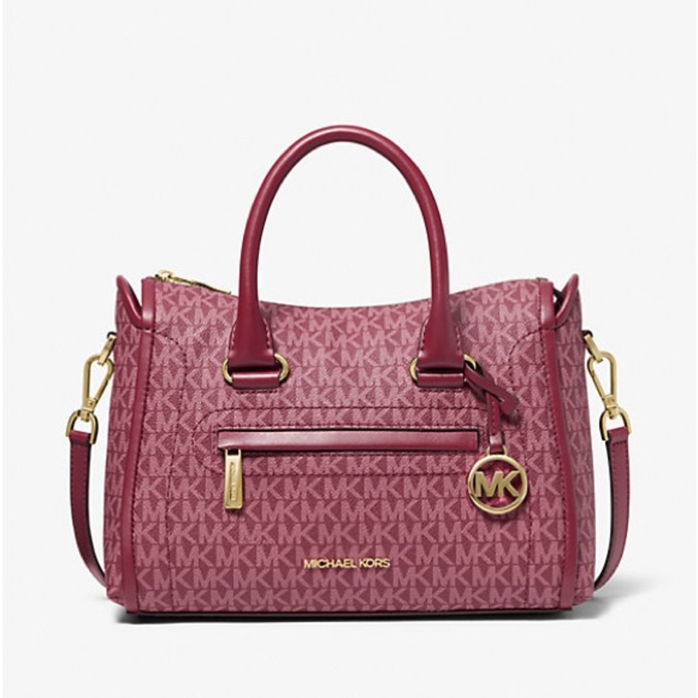 NWOT Michael Kors Carine Medium Logo Satchel